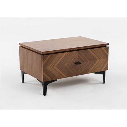 Modrest Paula - Mid-Century Walnut Nightstand