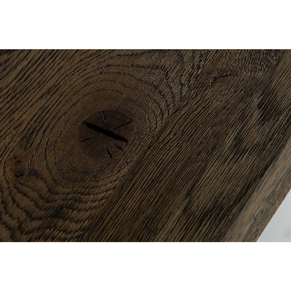 Concrete Dining Table With Oak Top, Modern Kitchen Table For 10 People