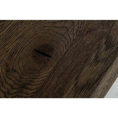 Concrete Dining Table With Oak Top, Modern Kitchen Table For 10 People