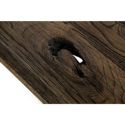Concrete Dining Table With Oak Top, Modern Kitchen Table For 10 People