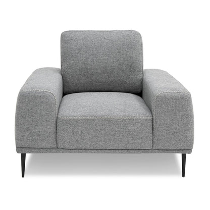 Divani Casa Fonda - Modern Grey Fabric Chair