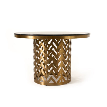 Modrest Kowal - Glam Black Marble Dining Table
