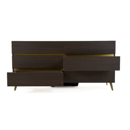 Nova Domus Velondra - Modern Eucalypto + Marble Dresser