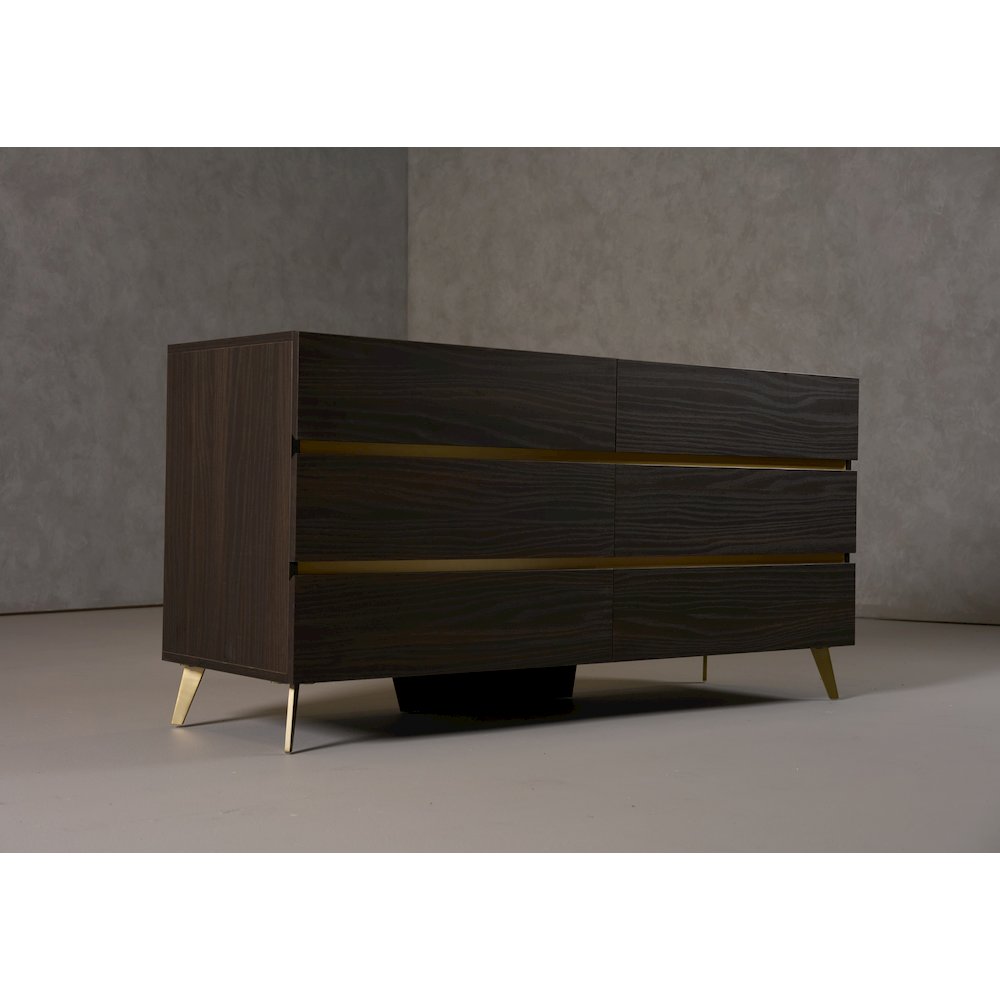 Nova Domus Velondra - Modern Eucalypto + Marble Dresser