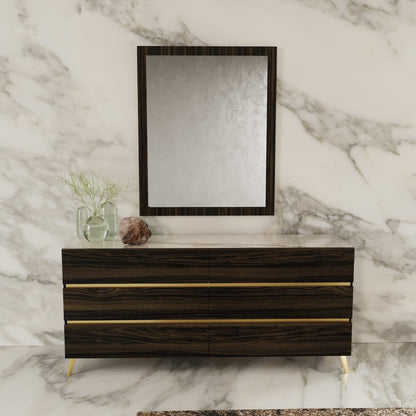 Nova Domus Velondra - Modern Eucalypto + Marble Dresser
