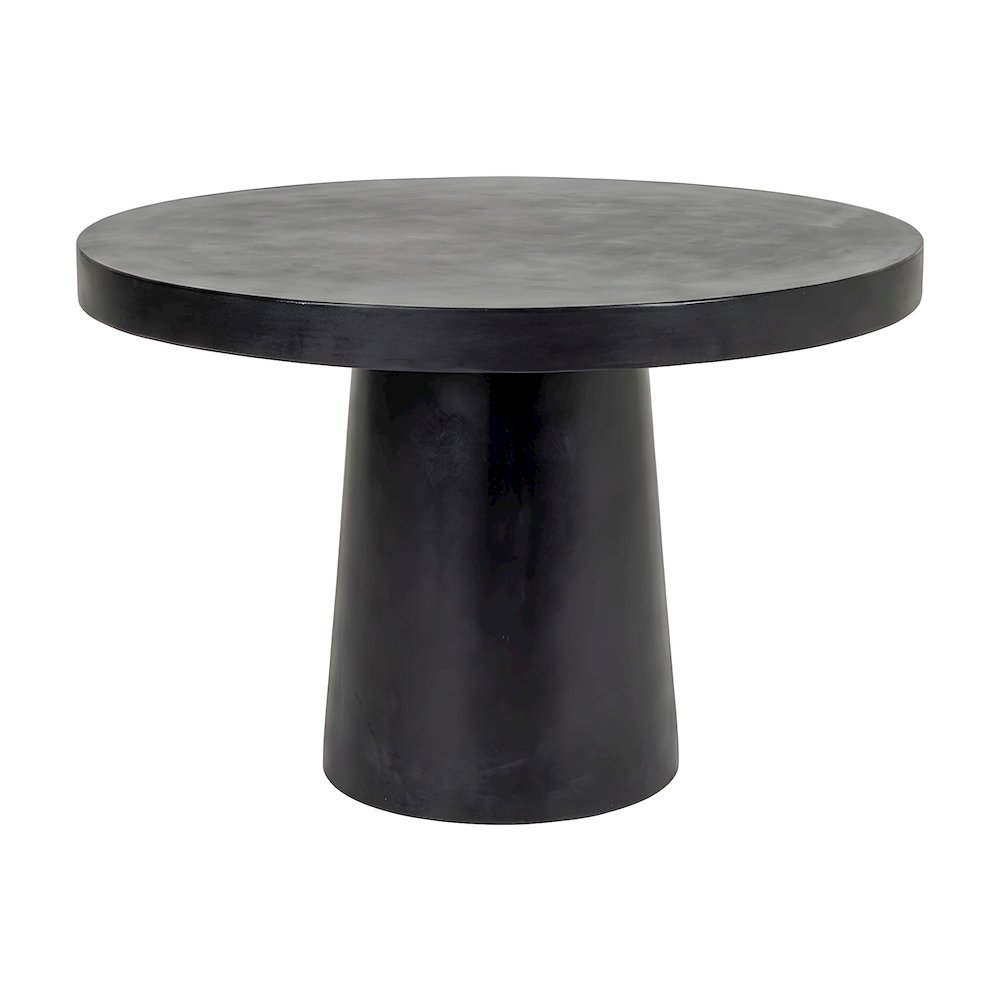Concrete Round Dining Table with Pedestal Base for Dining Room