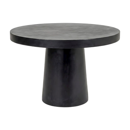 Concrete Round Dining Table with Pedestal Base for Dining Room