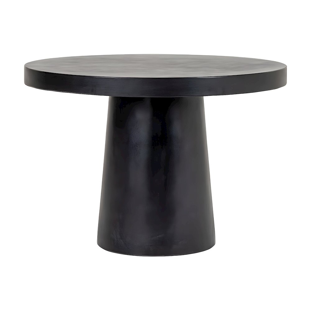 Concrete Round Dining Table with Pedestal Base for Dining Room