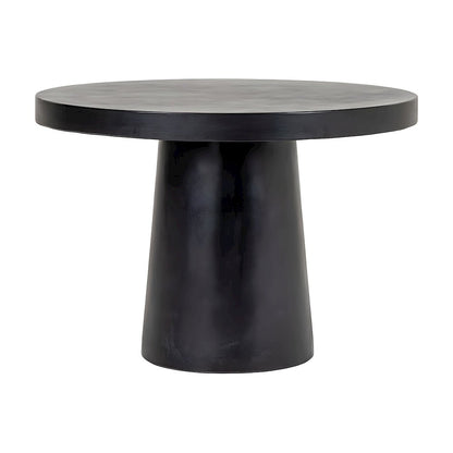 Concrete Round Dining Table with Pedestal Base for Dining Room