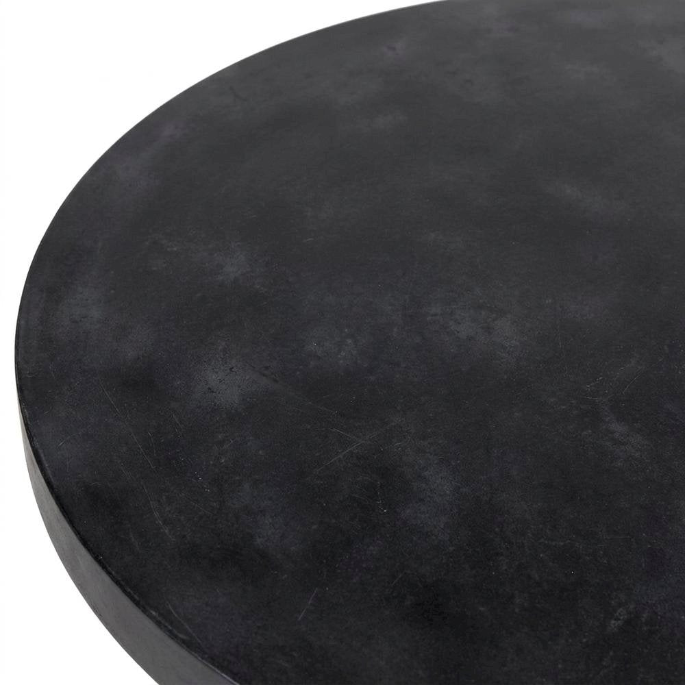 Concrete Round Dining Table with Pedestal Base for Dining Room