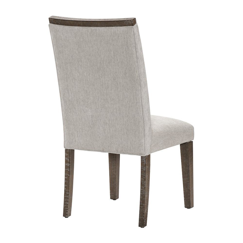 Brookings Textured Dining Room Side Chair, set of 2 in Gray