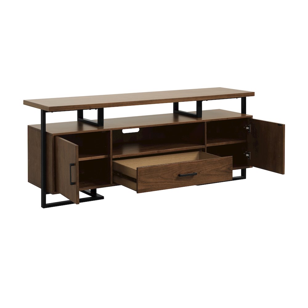 Sedley Rubberwood 68" TV Stand in Walnut