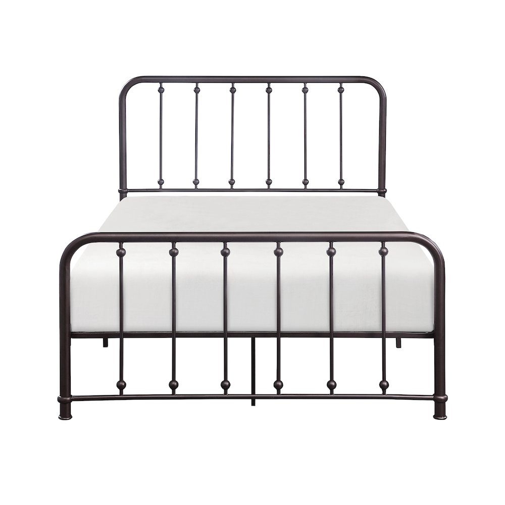 Larkspur Metal Full Metal Platform Bed in Dark Bronze
