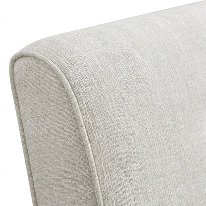 Belfort Chenille Upholstered Loveseat Sofa, Small Love Seat Couch, Beige