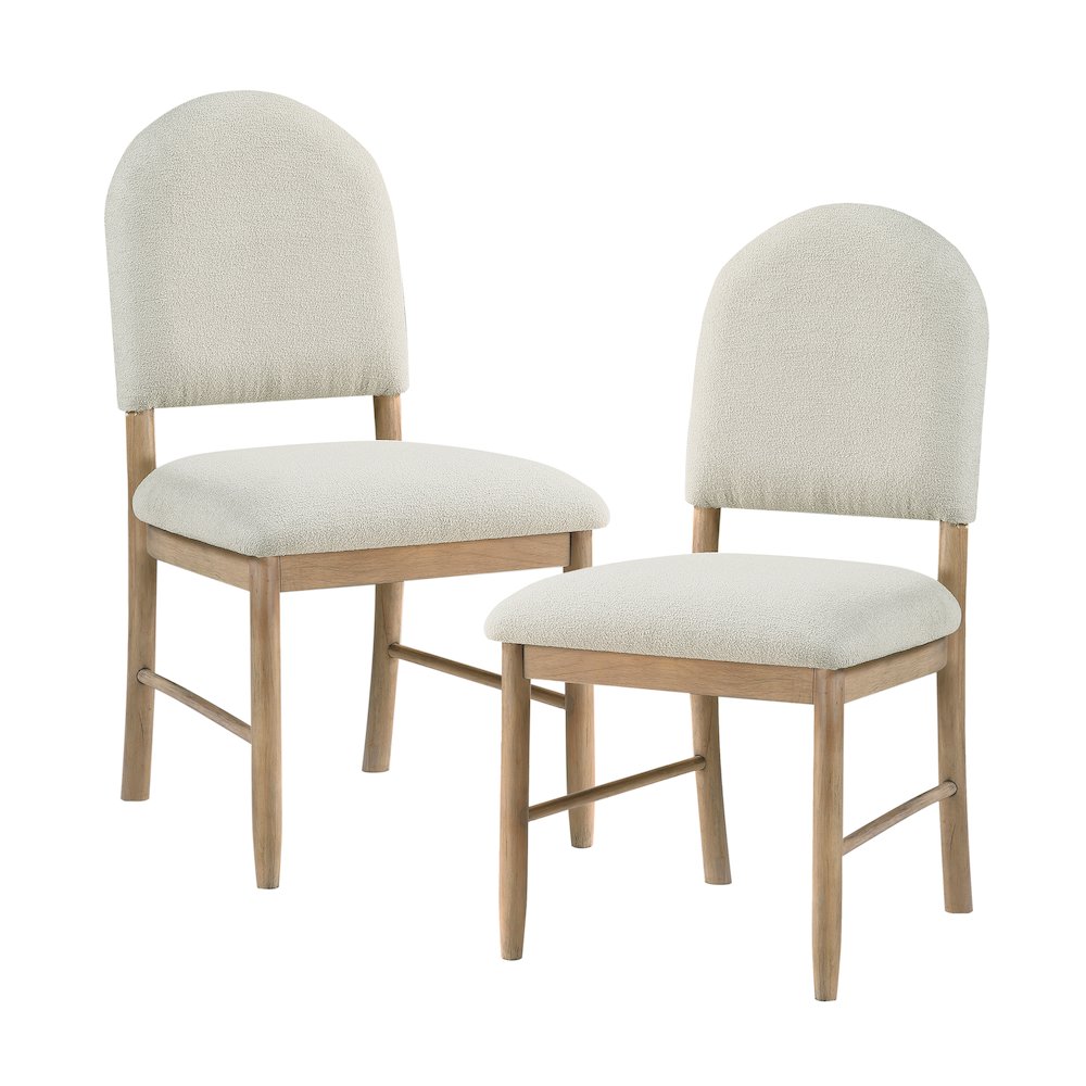 Myrna Textured Dining Side Chair, Set of 2 in Beige