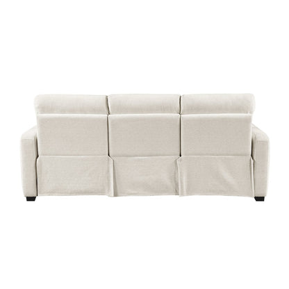 Vera Chenille 3pc Set: Sofa, Love, Chair in Beige