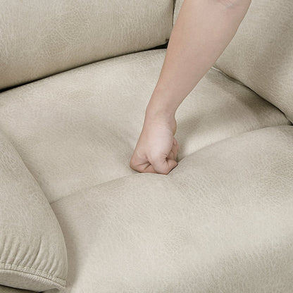 Proctor Microfiber 3pc Set: Sofa, Love, Chair (Power) in Sand