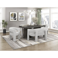 Marais Boucle Dining Bench in Light Gray