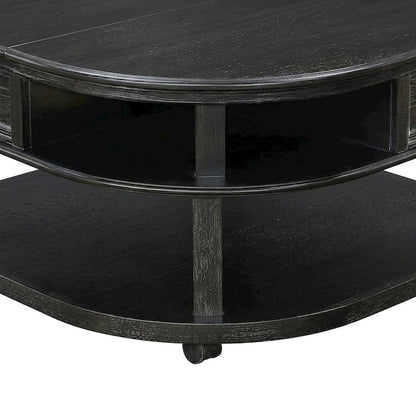 Muriel Pine Lift Top Coffee and Cocktail Table for Living Room, Charcoal