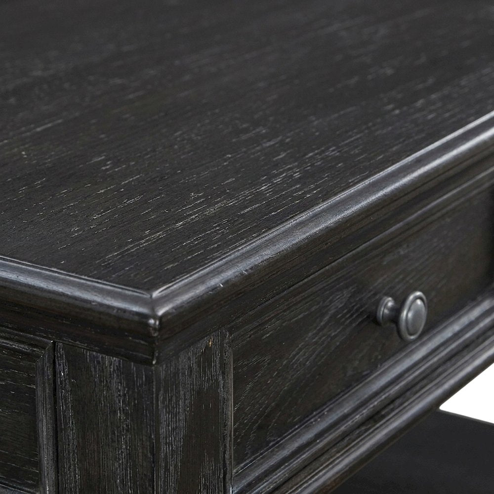 Muriel Pine Lift Top Coffee and Cocktail Table for Living Room, Charcoal