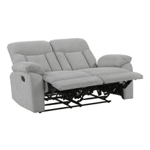 Jules Chenille 2pc Set: Sofa, Love in Gray