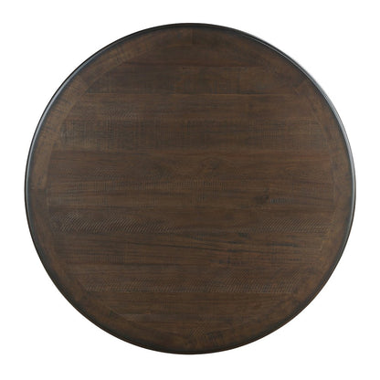 Asher Wood Dining Room Table in Brown and Antique White Finish