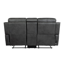 Kellen Microfiber 2pc Set: Sofa, Love in Smoky Gray