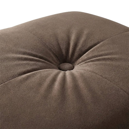 Garrell Velvet Storage Bench with Pull-Out Ottoman and Sleeper Bed, Brown