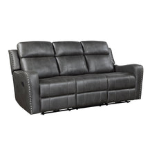Kellen Microfiber 2pc Set: Sofa, Love in Smoky Gray