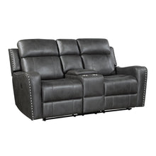 Kellen Microfiber 2pc Set: Sofa, Love in Smoky Gray