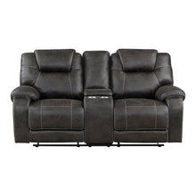 Brown Reclining Loveseat with Manual Recliner Chairs and Double Recliner