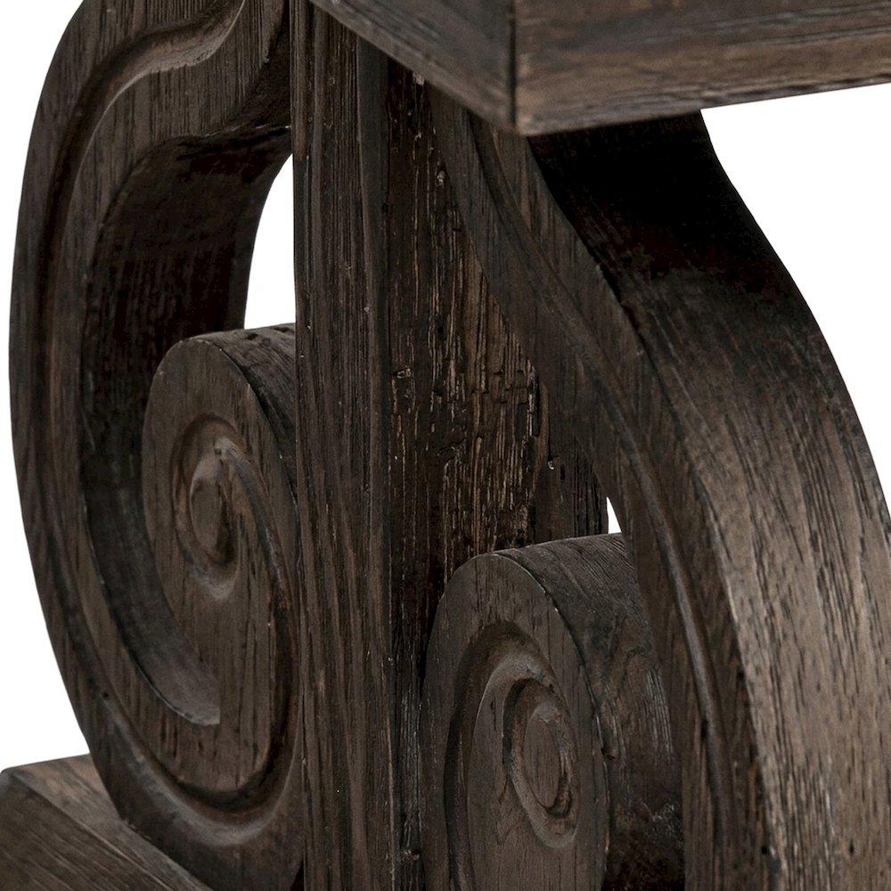 Toulon Solid Pine Farmhouse Rectangle Coffee Table, Wire-Brushed Power Glaze Oak
