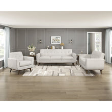 Martina Textured 3pc Set: Sofa, Love, Chair in Beige