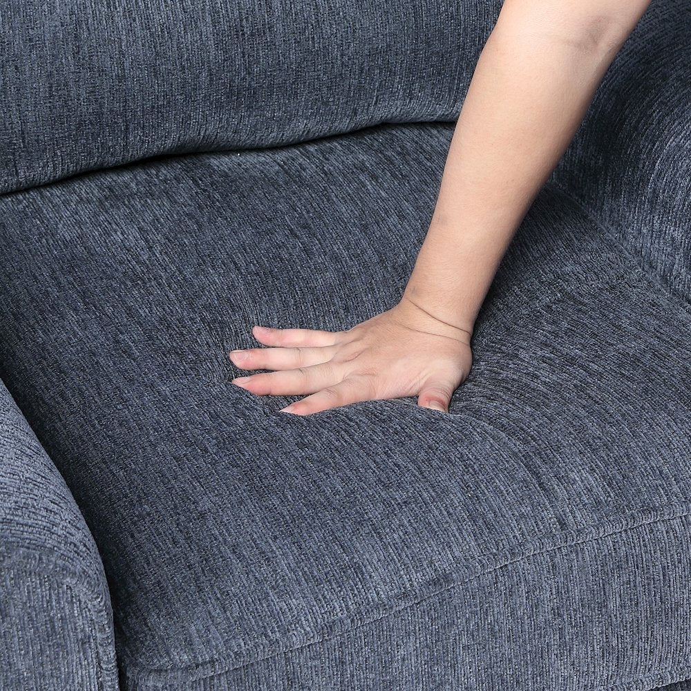 Bennett Chenille Chair in Blue