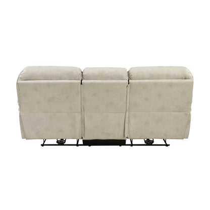 Proctor Microfiber 3pc Set: Sofa, Love, Chair (Power) in Sand