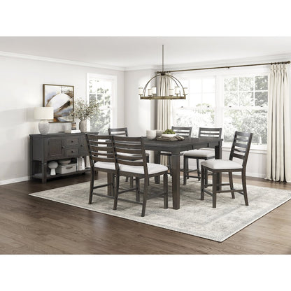Victoria Asian Hardwood Counter Height Bench in Dark Espresso
