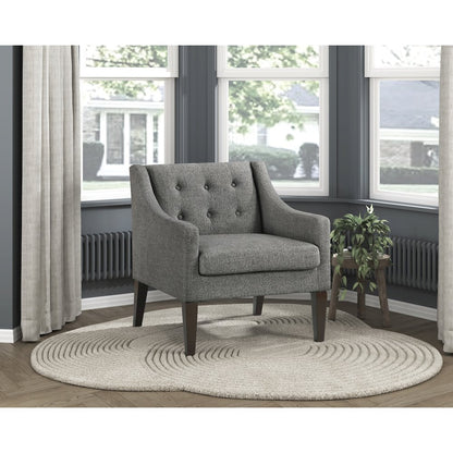 Knox Textured Accent Chair in Dark Gray