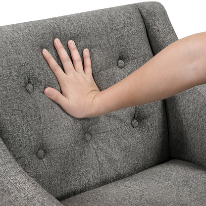 Knox Textured Accent Chair in Dark Gray