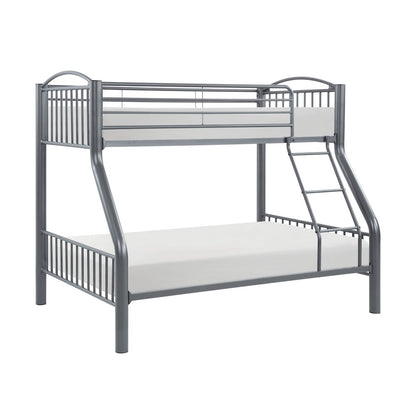 Beckett Metal Twin Over Full Metal Bunk Bed in Gray