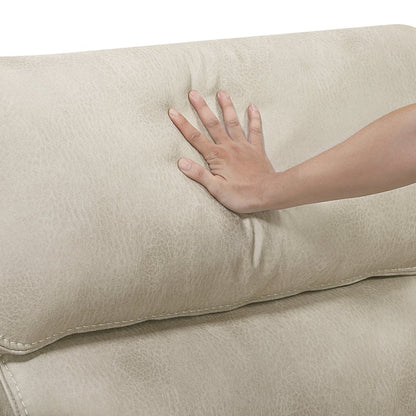 Proctor Microfiber 3pc Set: Sofa, Love, Chair (Power) in Sand