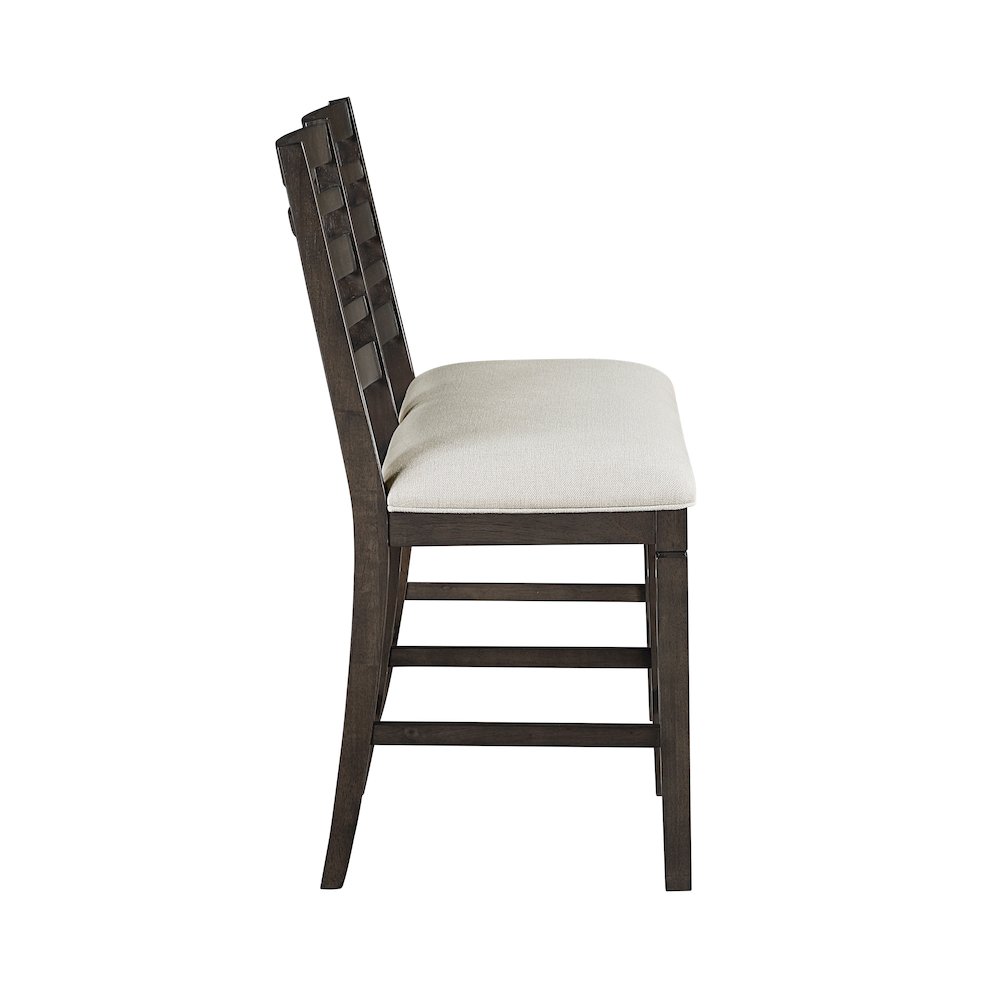 Victoria Asian Hardwood Counter Height Bench in Dark Espresso