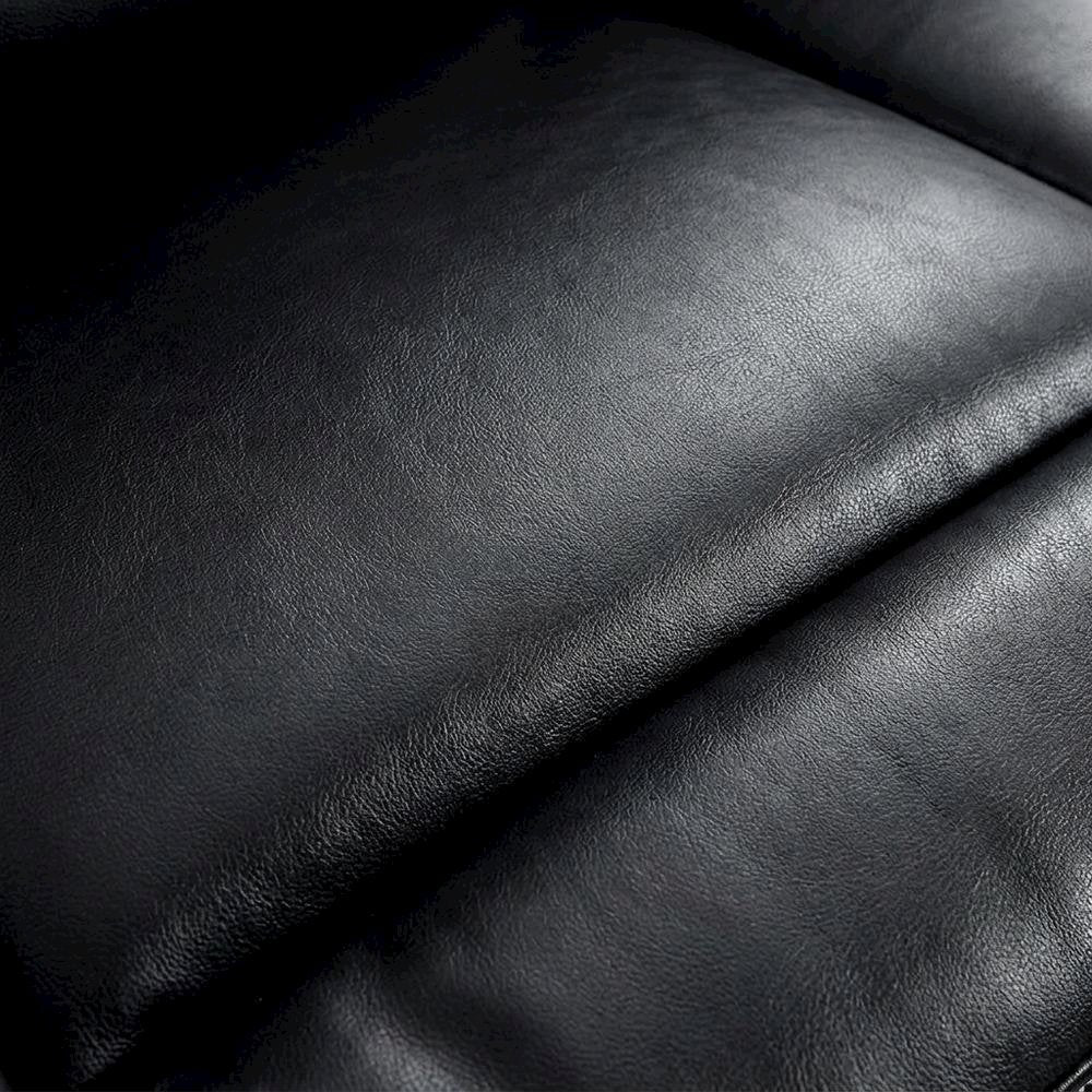 Faux Leather Double Glider Reclining Loveseat, Recliner Couch, Black