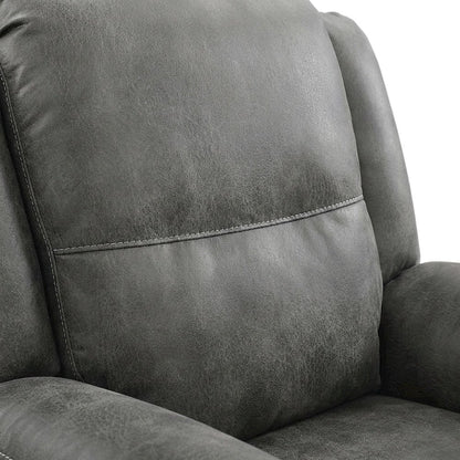 Microfiber Power Recliner Chair with Electric Recline for Adults, Gray