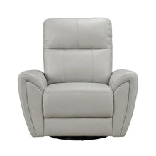 Leather Swivel Glider Recliner Chair for Living Room and Nursery, Gray