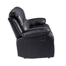 Black Leather Recliner Sofa, Elegant Sofa Recliner for Living Rooms