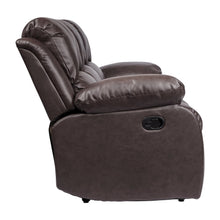 Brown Leather Recliner Sofa, Elegant Sofa Recliner for Living Rooms