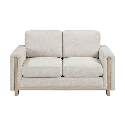 Echo Textured 2pc Set: Sofa, Love in Beige