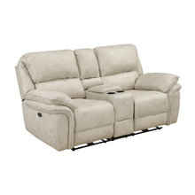 Proctor Microfiber 2pc Set: Sofa, Love (Power) in Sand