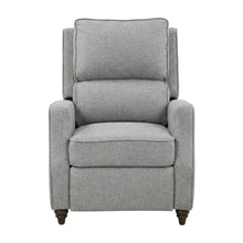 Textured Pushback Manual Recliner Chair for Living Room or Bedroom, Gray
