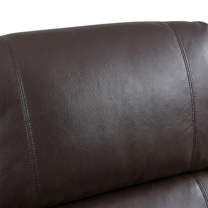 Faux Leather Power Lift Recliner Chair with Electric Recline, Dark Brown